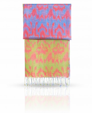 Палантин Женский S-IKKAT/BEIGE.BLUE